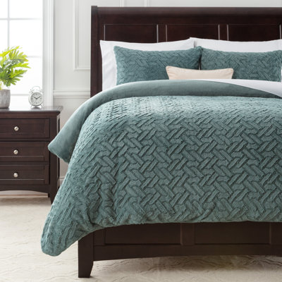 Chanasya Soft Cloud Duvet Microfiber Reversible 3 Piece Duvet Cover Set