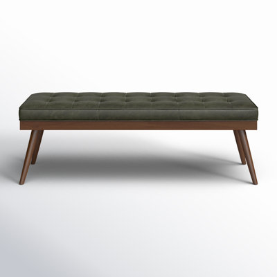 Luca 55" Genuine Leather Entryway Bench