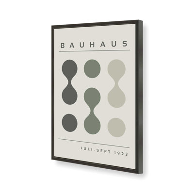 Green Bauhaus Flow I Print dans un cadre