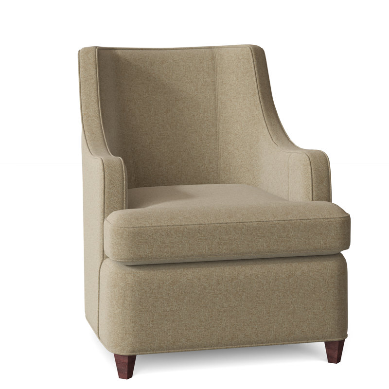 Fauteuil à oreilles Libby Langdon, Noisette, Polyester orge 8789