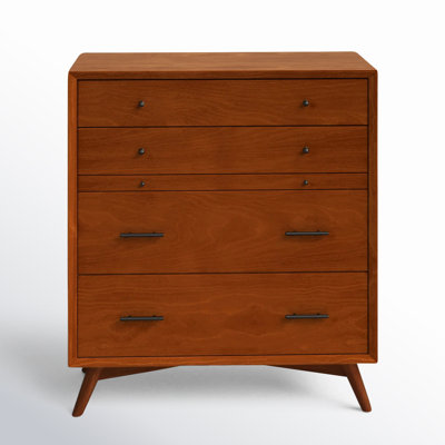 Williams 4 Drawer 38'' W Solid Wood Chest