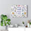 Pray More Worry Less Flowers Matthew 6:34 - Wrapped Canvas Print-2137666870