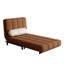 Fauteuil inclinable 32 po en velours côtelé avec dossier ajustable et coussin-366810123