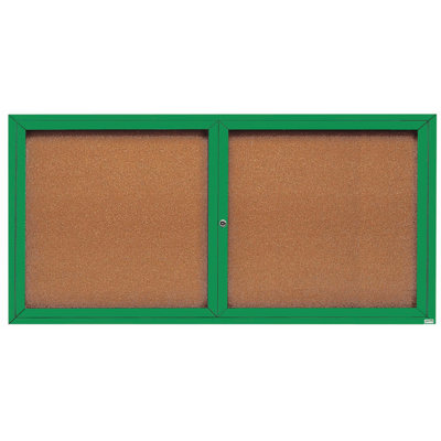 Enclosed Wall Mounted Bulletin Board LED Illuminated