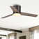 48" Figgs 3 - Blade LED Flush Mount Ceiling Fan with Remote Control and Light Kit Included