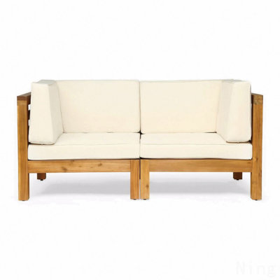 Ensemble de causeuse 2 pièces, beige