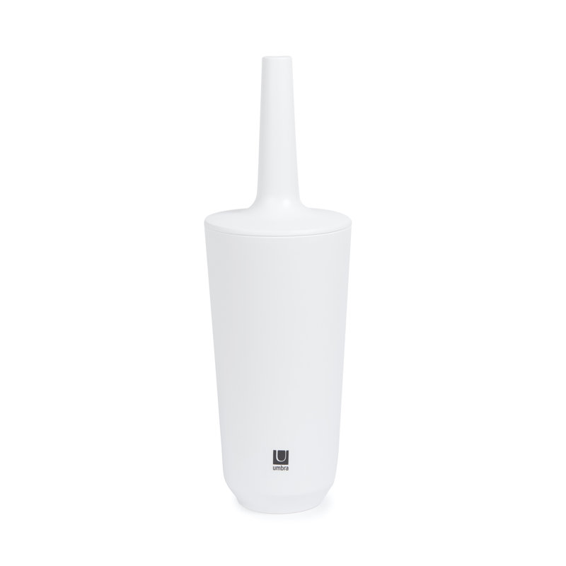 Umbra Corsa Melamine Toilet Brush And Holder, White