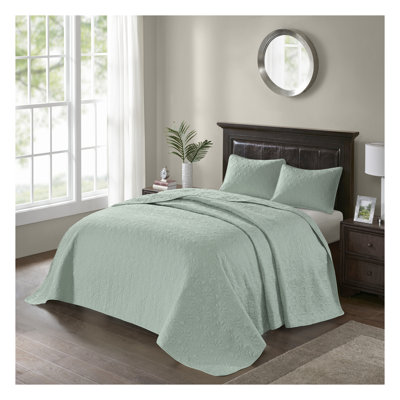 Reversible Quilt Set Seafoam King/Cal King