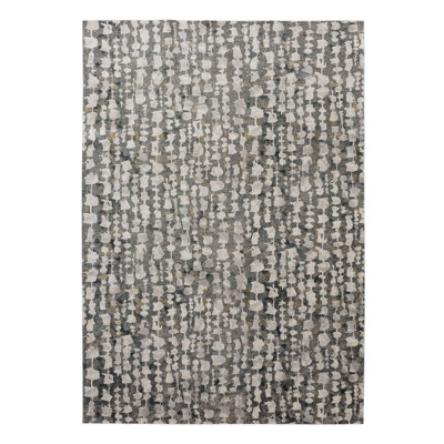 Portofino Low Pile Stain/Fade Resistant Machine Woven Abstract Indoor Area Rug