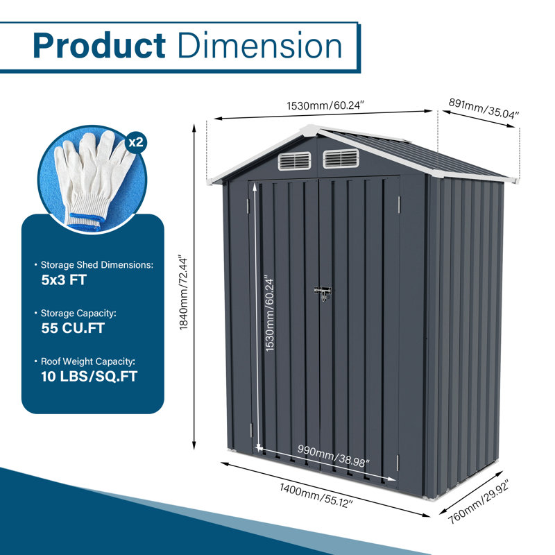 Metal Outdoor Storage Shed