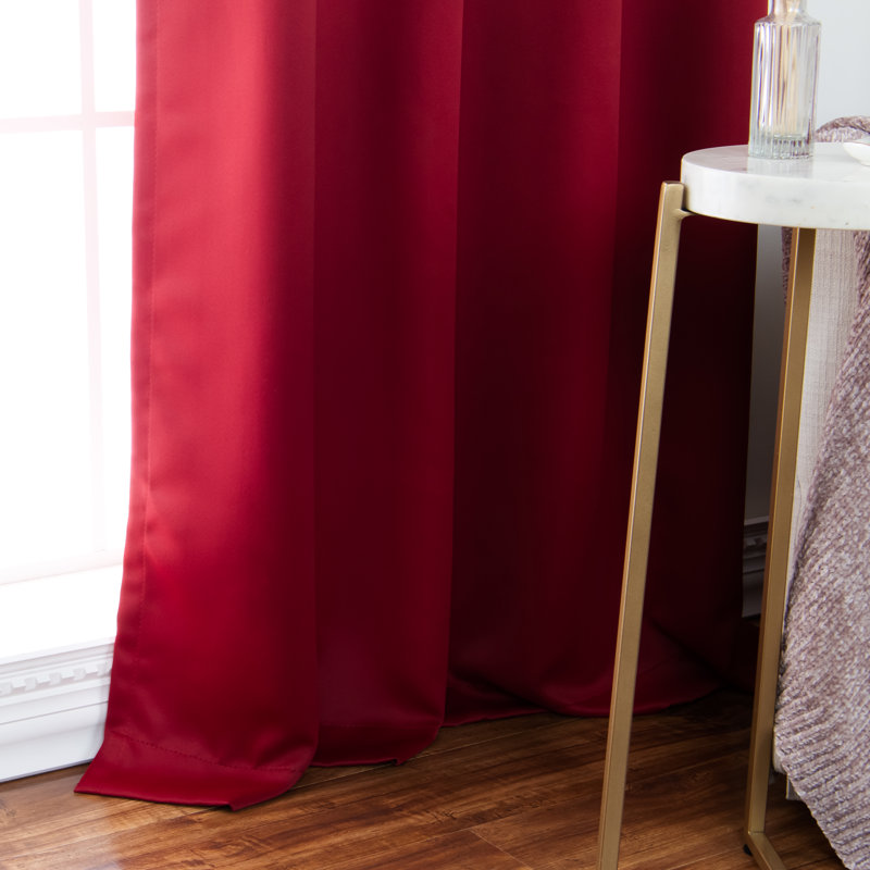 Rideau en polyester, Rouge cardinal