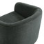 Fauteuil demi-tonneau pivotant en chenille gris avec base en bois massif Applewold-630617474