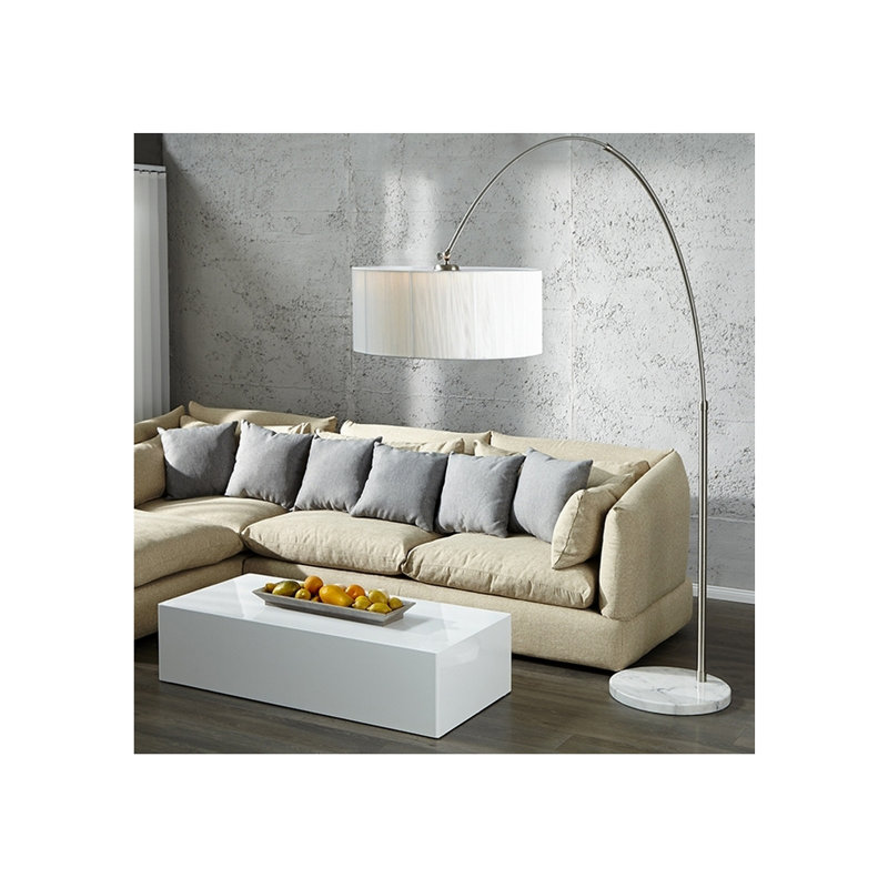 225 Cm Herwig Arc Lamp, White
