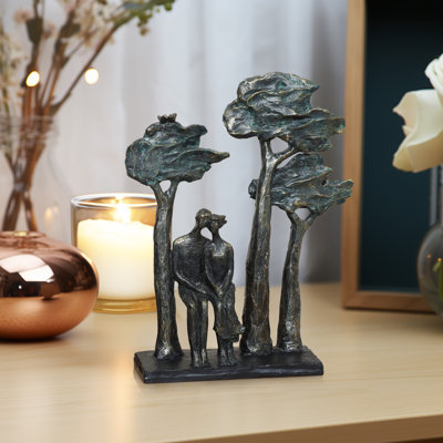 11.7"H Romantic Resin Sculpture Couple Figurine Table Decor Accent