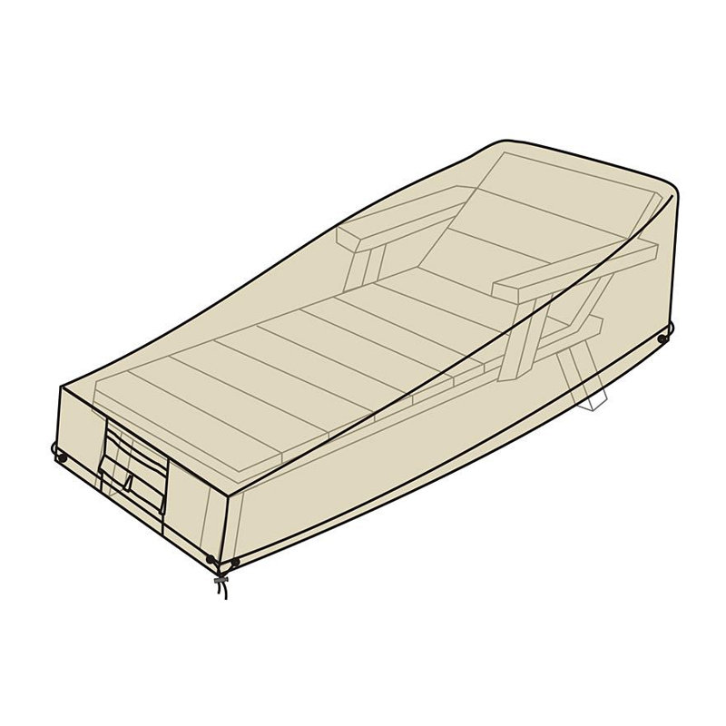 Housse pour chaise longue d'extérieur Deluxe, H 30 po x l 34 po x P 85 po