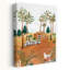 Woodland Cabin Cat by Karen Menzenbach - Wrapped Canvas Print-1575251345