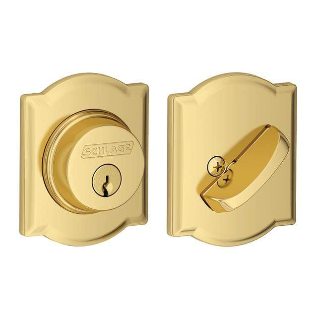 Single Cylinder Deadbolt with Camelot Trim