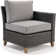 Umeh 7-Pieces Wicker Sofa Seating Group with Fire Pit Table Conversation Set