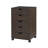 5 Drawer Chest File Cabinet, Wooden Storage Filing Cabinet with Wheels, Office File Cabinet, Office Alex Drawers for File storage-2010742213