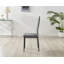 Benia White & Grey Marble Effect Dining Table Set with x4 Luxury Velvet Upholstered Dining Chairs-98984191