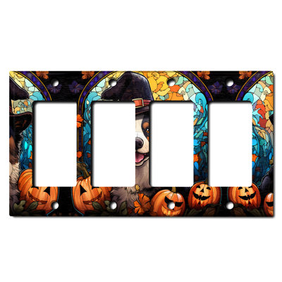 Plaque murale d'Halloween à 4 bandes