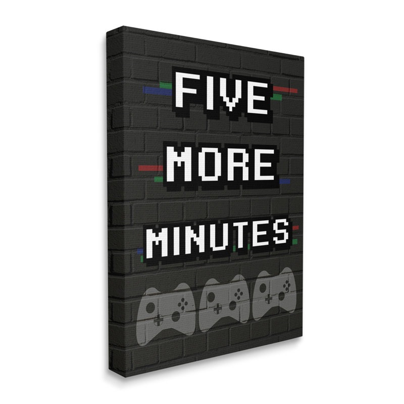 «Abdul-Azeez, cinq minutes de jeu vidéo», Toile tendue, H 20 po x l 16 po x P 1,5 po