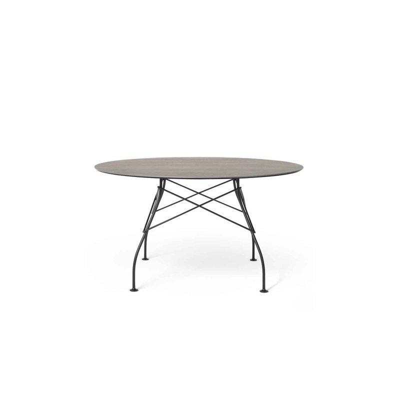 Glossy Round Dining Table, White