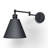 Cidni Steel Swing Arm Sconce-748789029
