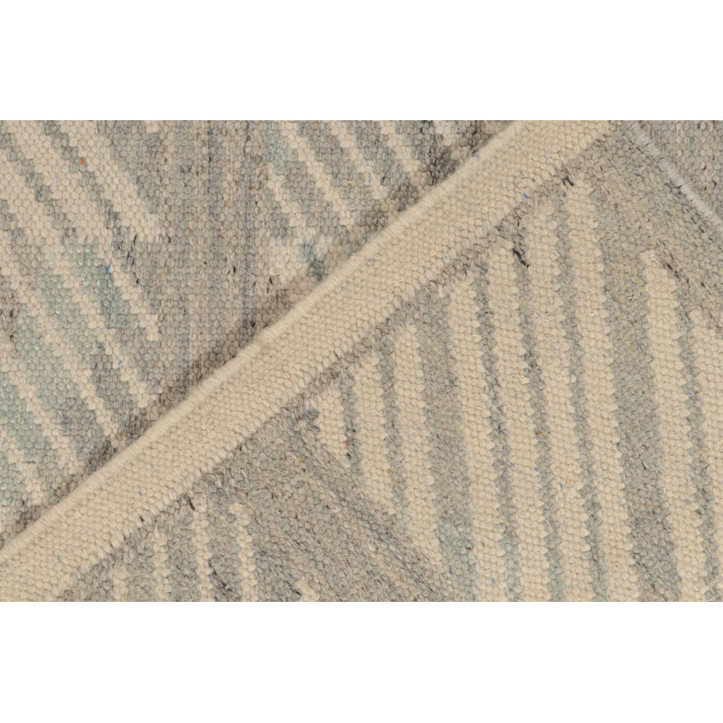 Scandinavian Wool Geometric Area Rug, Rectangle 12' x 18'