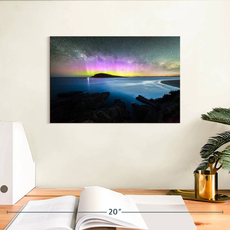 Alvord Aurora Borealis Glow, 8" H x 12" W
