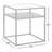 Duran Glass Top End Table