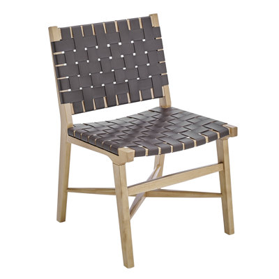 Carson Dining Table and 4 Millwood Low Back Side Chair in Natural
