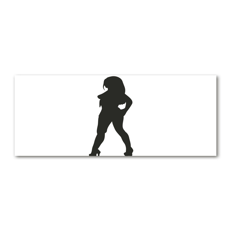 Silhouette Of A Woman - No Frame Print on Canvas