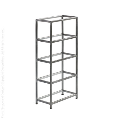 Adolphine Tabletop Wine Bottle Rack in Silver