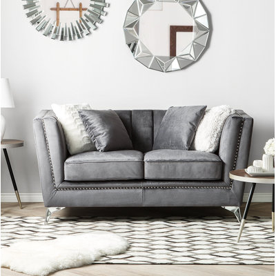 Quill Velvet Loveseat