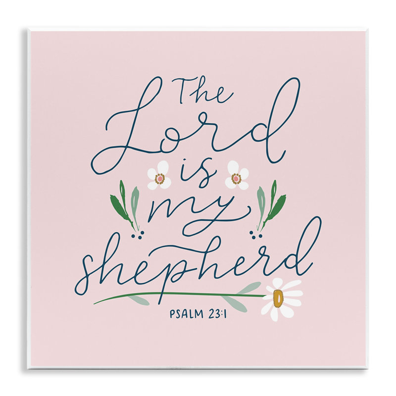 «Lord Is My Shepherd», art mural sur bois par Blue Chair Blessing