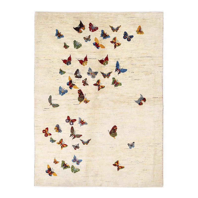 Fine Hand knotted Persian Gabbeh Rug 5'9'' X 7'11''