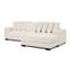 Canapé-lit convertible en L beige à 3 places revêtu de velours côtelé avec structure en bois massif, modulaire confortable et modulaire à assembler pour une installation facile-1303785034