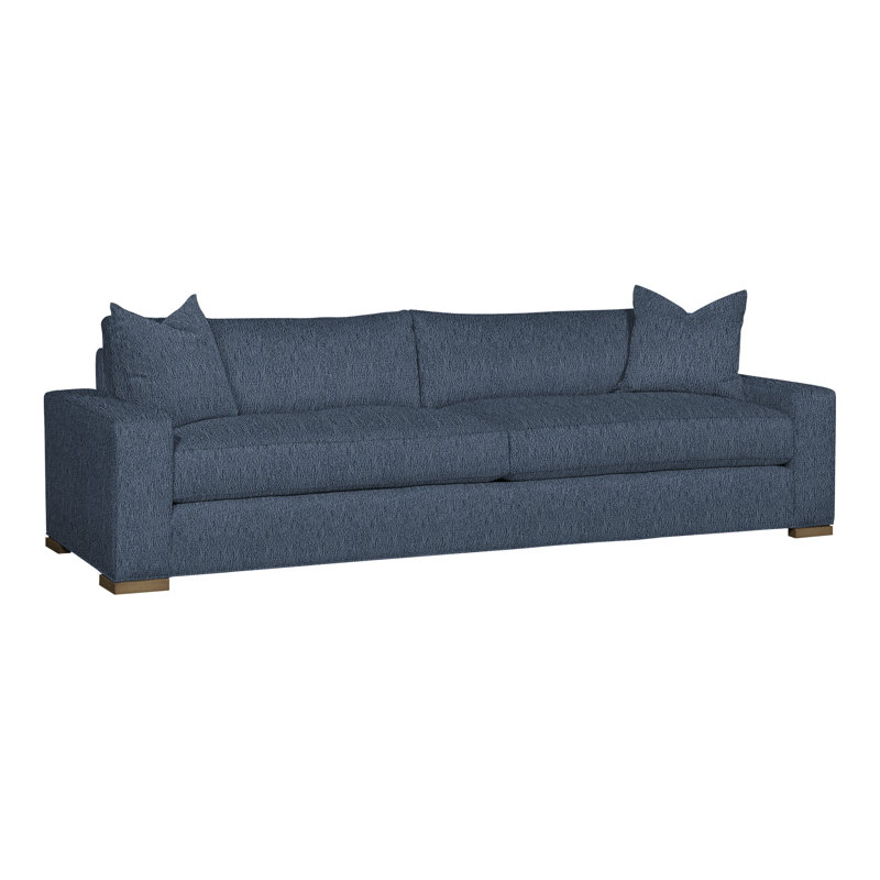 Paxton Upholstered 109'' Sofa, Navada Blue, Hampton