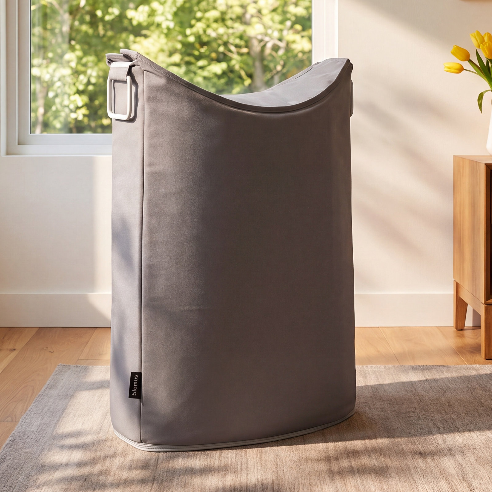 FRISCO Laundry Hamper, 26.8' H x 12.6'' W x 18.5'' D, Anthracite