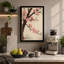 Cherry Blossom Branch Japandi - Wrapped Canvas-371979403-371979399