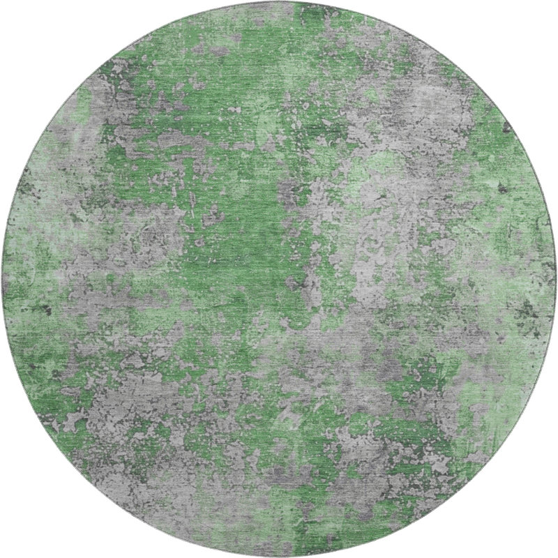 Premium Machine Washable Jacquez AMF1789 Modern Rug, Round 8'