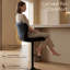  Tabourets de bar pivotants réglables, chaises de comptoir modernes en cuir synthétique avec dossier et repose-pieds pour îlot de cuisine-797131679-797131677