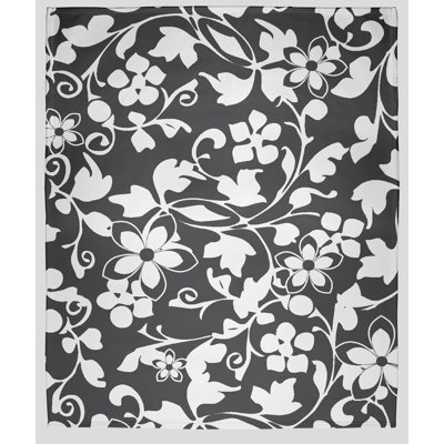 Floral Frolic Fleece Throw Blanket