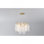 Lustre en cristal 6 lumières, luminaire suspendu de plafond moderne 6 lumières, pour salle à manger, îlot de cuisine - AUCUN AMPOULE INCLUS - OR