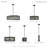 Emilia 5 - Light Steel Dimmable Drum Chandelier-1462980088