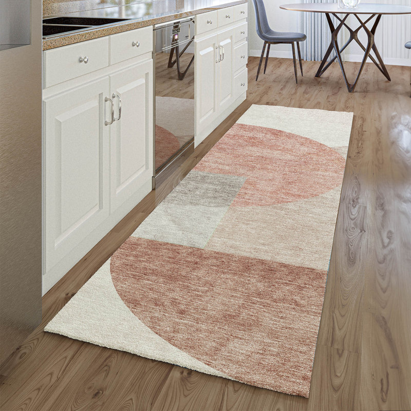 Premium Machine Washable Prisco Copper Rug, Runner 2'3" x 7'6"