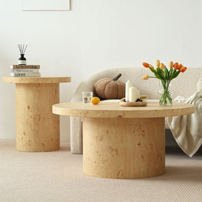 2-Piece Burlwood Living Room Sets