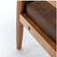 Fauteuil de style Mid-Century moderne de 25,38 po de largeur, brun clair-1351226491