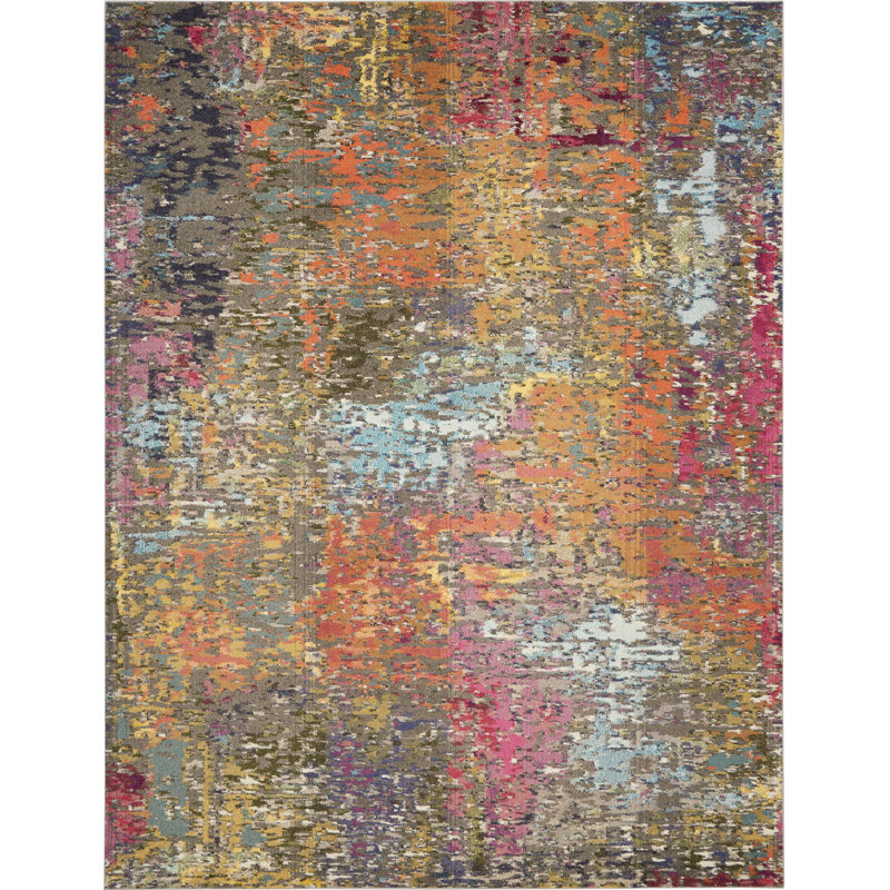 Tapis rose moderne Enoch, Rectangle 9 pi x 12 pi